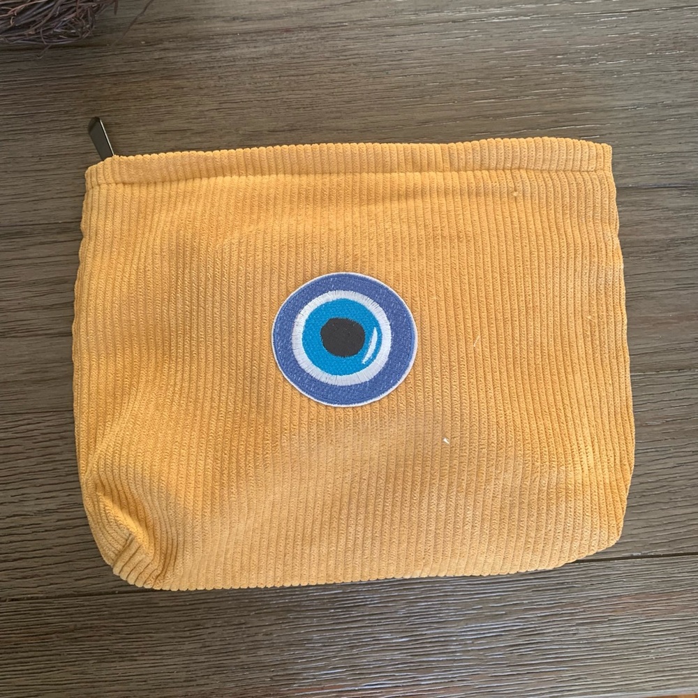 Corduroy Cosmetic Pouch with Eye Patch 
9”x 7 1/2” 6 available specify color - Picture 5 of 13